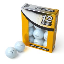 Second Chance Titleist ProV1 12 Pack Premium Lake Golf Balls - Gold Box